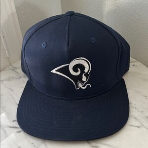 Cruise Coffin OS Pitbull Rams Venom Hat Navy Blue Cap with White Logo